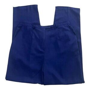 Sag Harbor MISSY Royal Blue Pants Size 16 Flat Front Straight Leg Pockets Formal